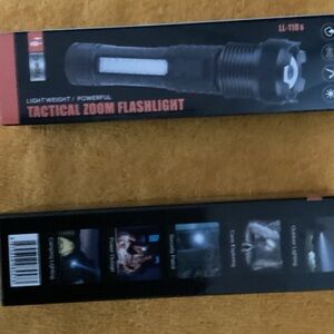 2- Tactical Zoom Flashlights- Black.